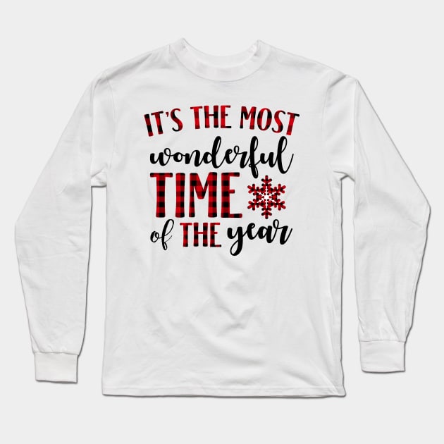 It's the Most Wonderful Time of the Year Christmas Holiday Long Sleeve T-Shirt by charlescheshire